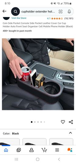 Car Cupholder Extender Black And Red Brande New