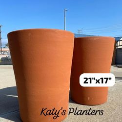 Taller Terracotta Planters $40 Ea