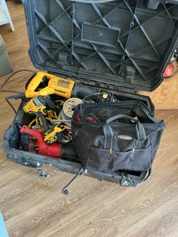 Tool box dewalts and Milwaukee stuff power tools