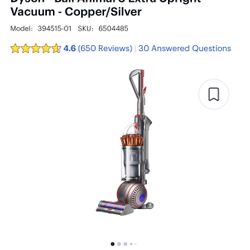 Dyson - Ball Animal 3 Extra Upright Vacuum - Copper/Silver