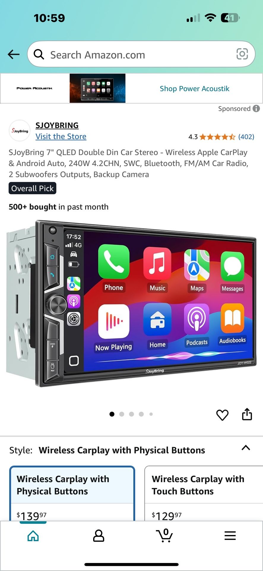 Jousting Car Stereo From Amazon