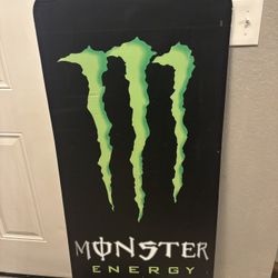 Huge Monster Energy Drink Promotional Sign 