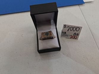 Cluster diamond ring 14k