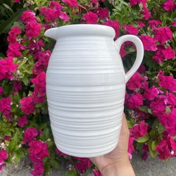 Ceramic Pitcher Flower Vase 🌺