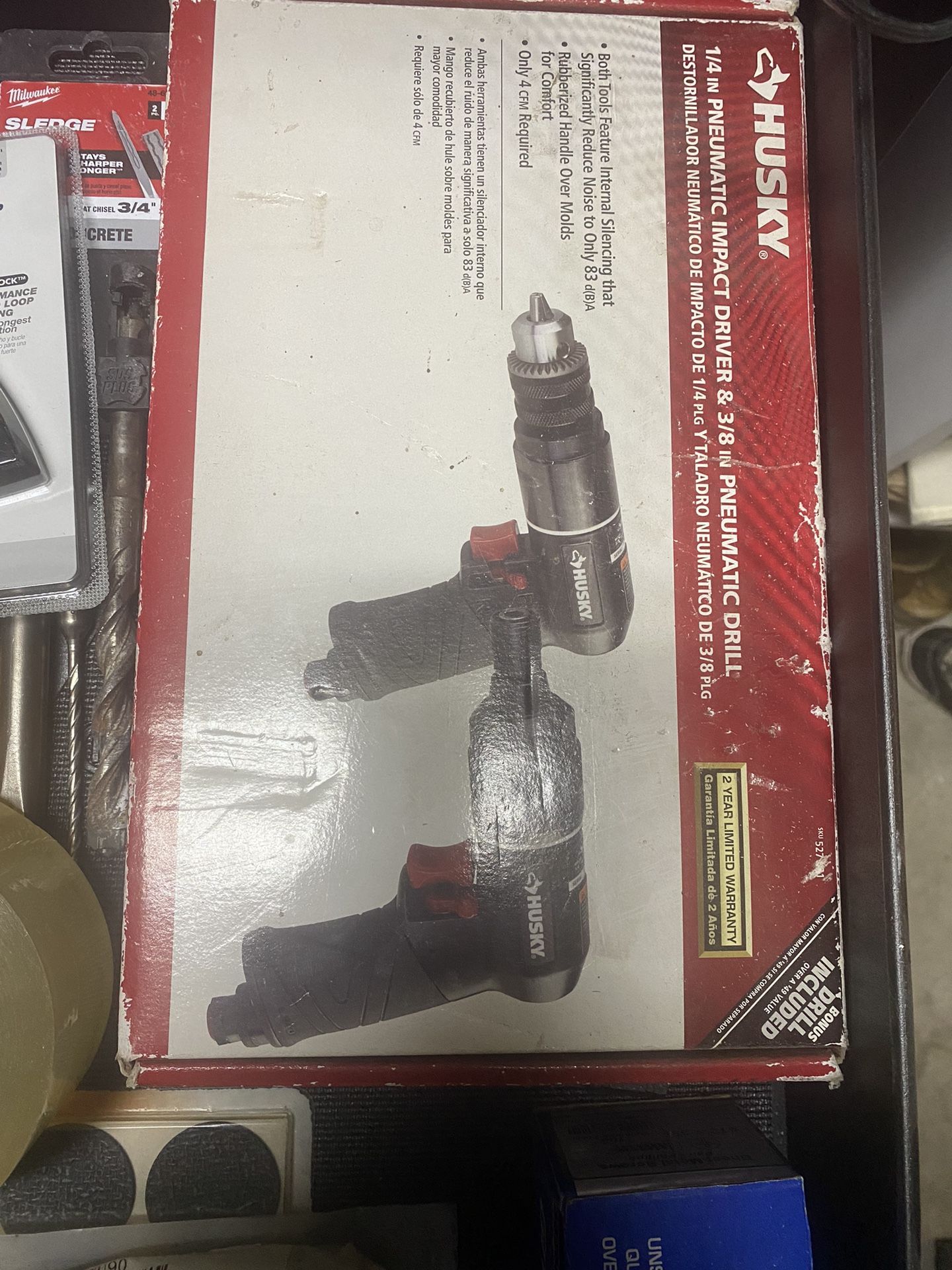 1/4 Pneumatic Impact Drive 3/8 Drill Kit