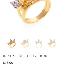 Noir Statement Ring Size 7