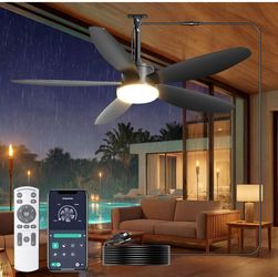 Phylluz 42'' Plug in Outdoor Ceiling Fan