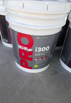 Behr Pro i300 flat white interior paint