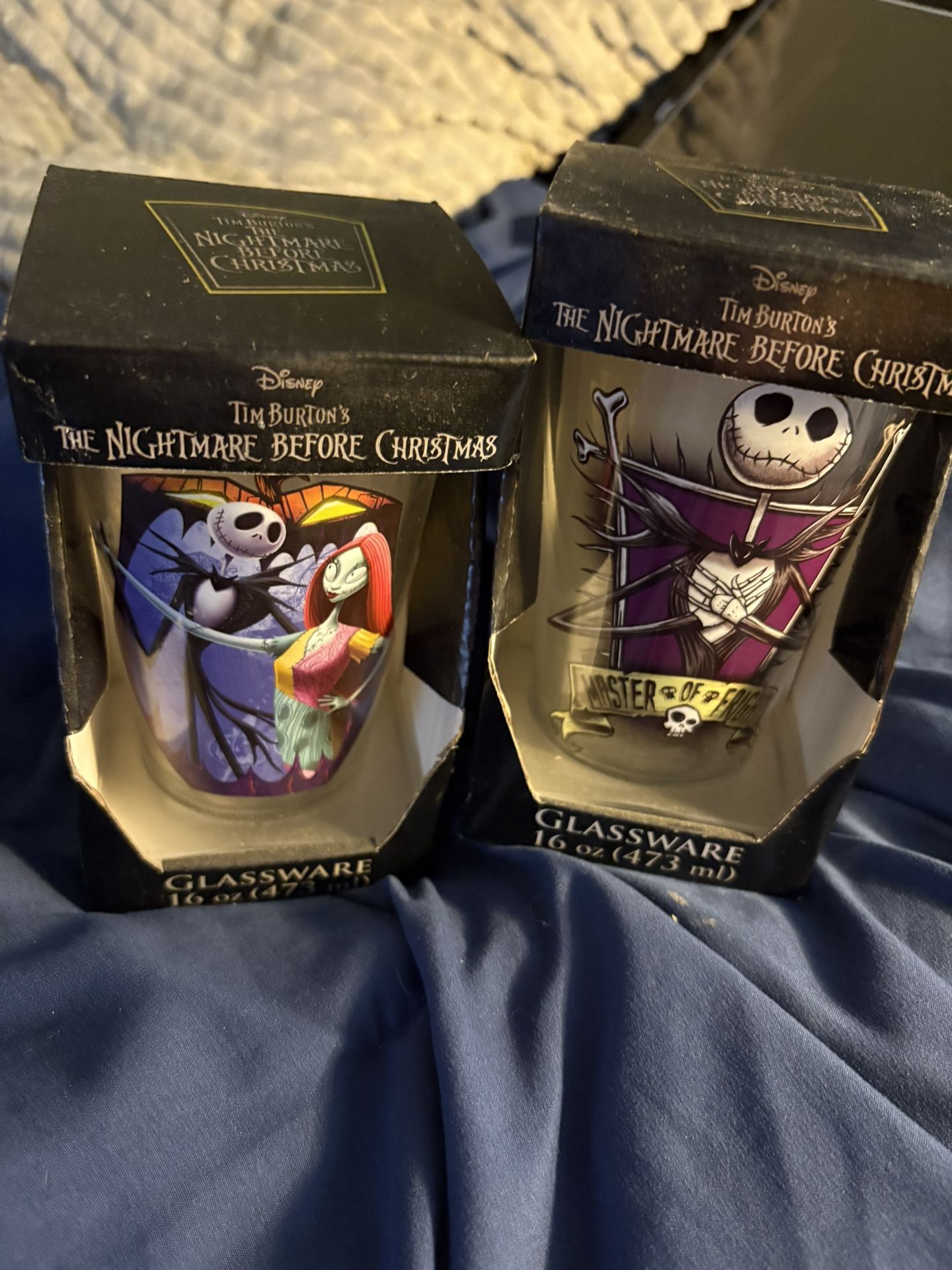Nightmare Before Christmas Collectible Glassware Set.