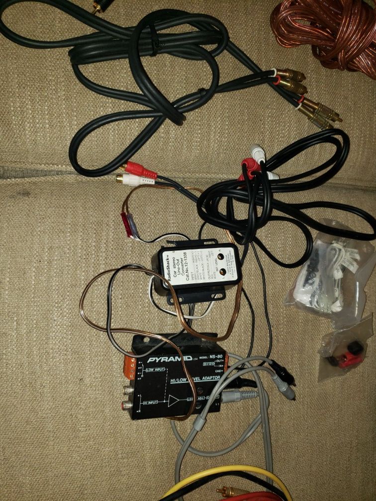 Car audio system equipment. (Everything you need)