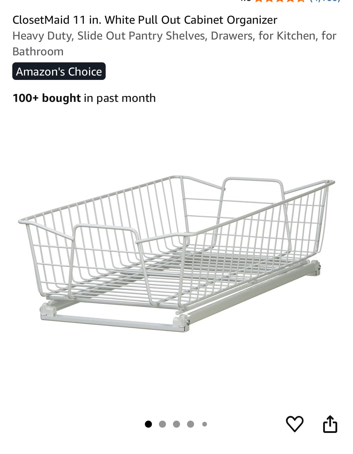 Closet maid Cabinet Organizers