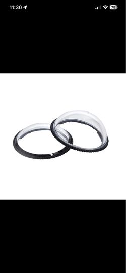 For Insta360 X4 Air Lens PC Protective Covers for 2 Pieces Dust and Scratch