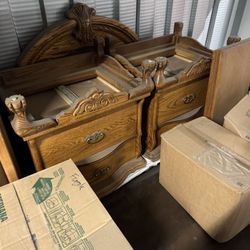 5 piece Oak bedroom set 