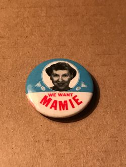 Vintage political button size of a quarter