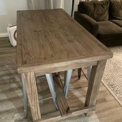 Bar-Height Table with Stools
