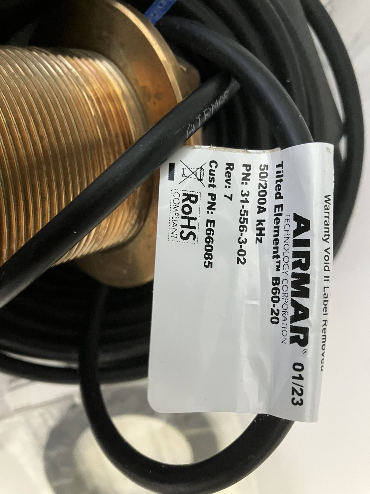 Airmar B60-20 Thru Hull Transducer