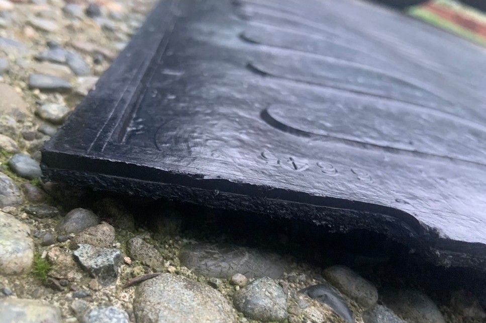 Truck Bed Mat 8' X 5'5" x 3/8" Thick Black Rubber Mat