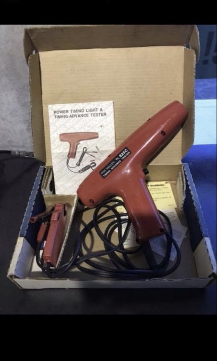 Vintage Fox Valley TL 825C Timing Light Advance Tester Still In