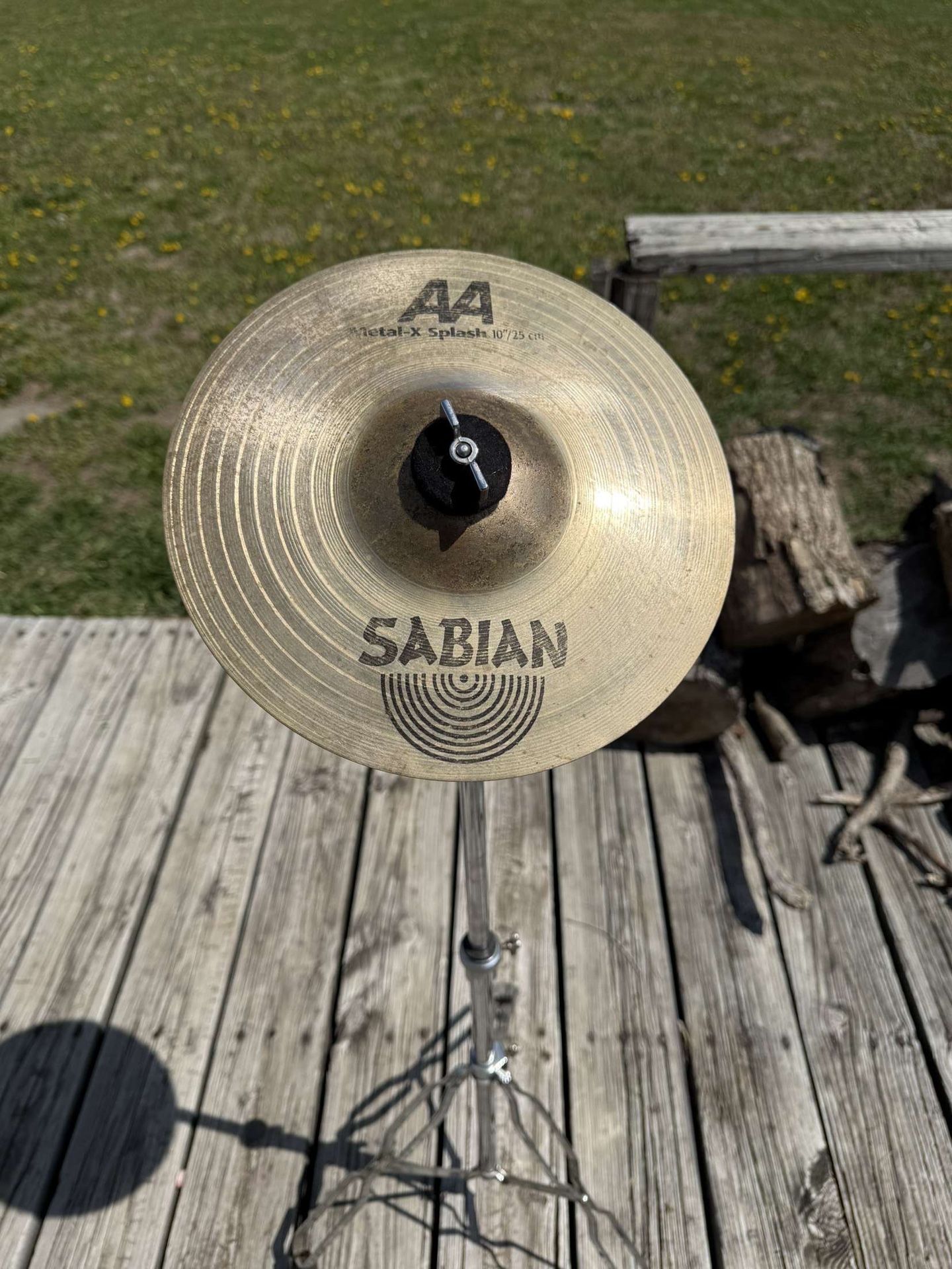 Sabian 10 Inch AA Metal X Splash Cymbal with Cymbal Stand