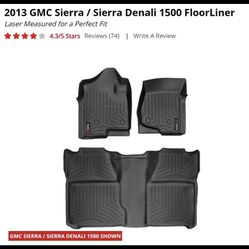 2013 GMC Sierra WeatherTech Mats