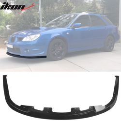 Fits 2006-2007 Subaru Impreza WRX STI Style Front Bumper Lip Spoiler PP Gloss Black