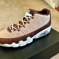  Nike Air Jordan 9 Retro Low Golf Happy Life Woodgrain
