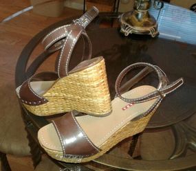 Prada wedges shoes.