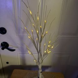 Small White And Black Table Tree