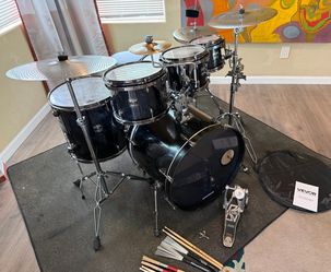 In Upland 91784. Gretsch Catalina ash 6 piece complete drum set 22 10 12 13 16 14” stands new quiet cymbals pearl HH PDP throne Tama pedal sticks spla