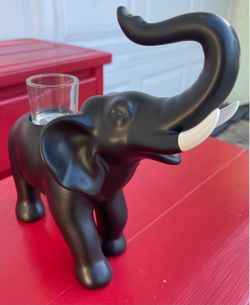 Elephant Figurine Tealight Candle Holder
