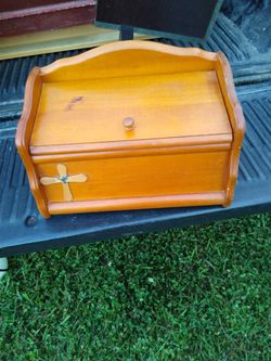 Two Different Wooden Bread Boxes