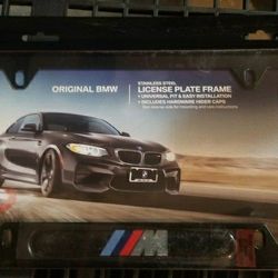 Genuine BMW Black License Plate Frame

