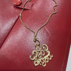 14K NECKLACE 18 INCHES LONG 