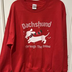 NEW w/o Tags Gildan Dachshund Red Sweatshirt 