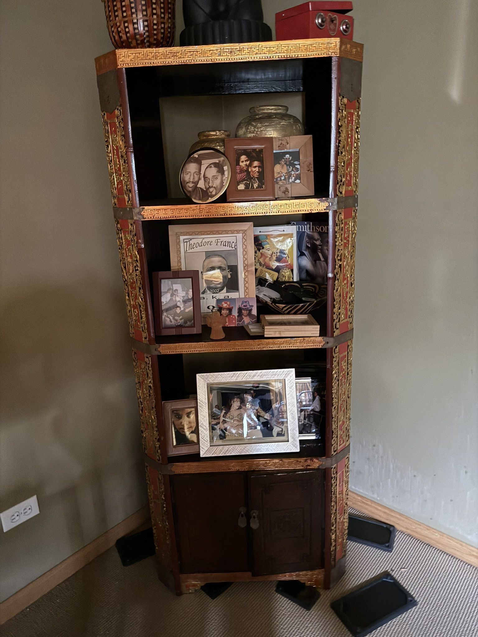 Small Book Shelf Unit Oriental style