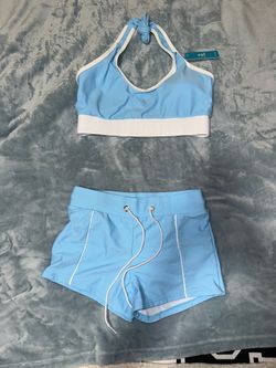 Baby blue size small swim wear