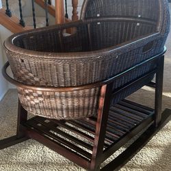 Wicker Rocking Bassinet