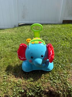 Fisher-Price 3 in 1 bounce,  ride and stride elephant