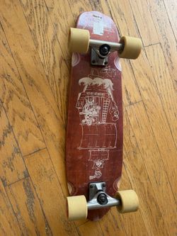 Skateboard black with red