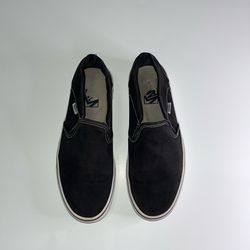 Women’s Black and White Vans Slip-On Sneakers Size 10 $40 OBO