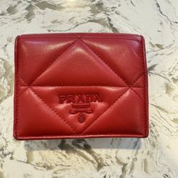 Authentic Prada Red Wallet. European Exclusive. Like New.