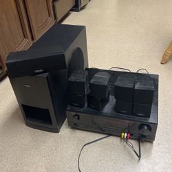 Full surround sound, sub, and receiver 