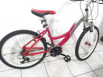 Mongoose 24" Women's Mountain Bike 21 Speed White Pink Color Bicycle🔥