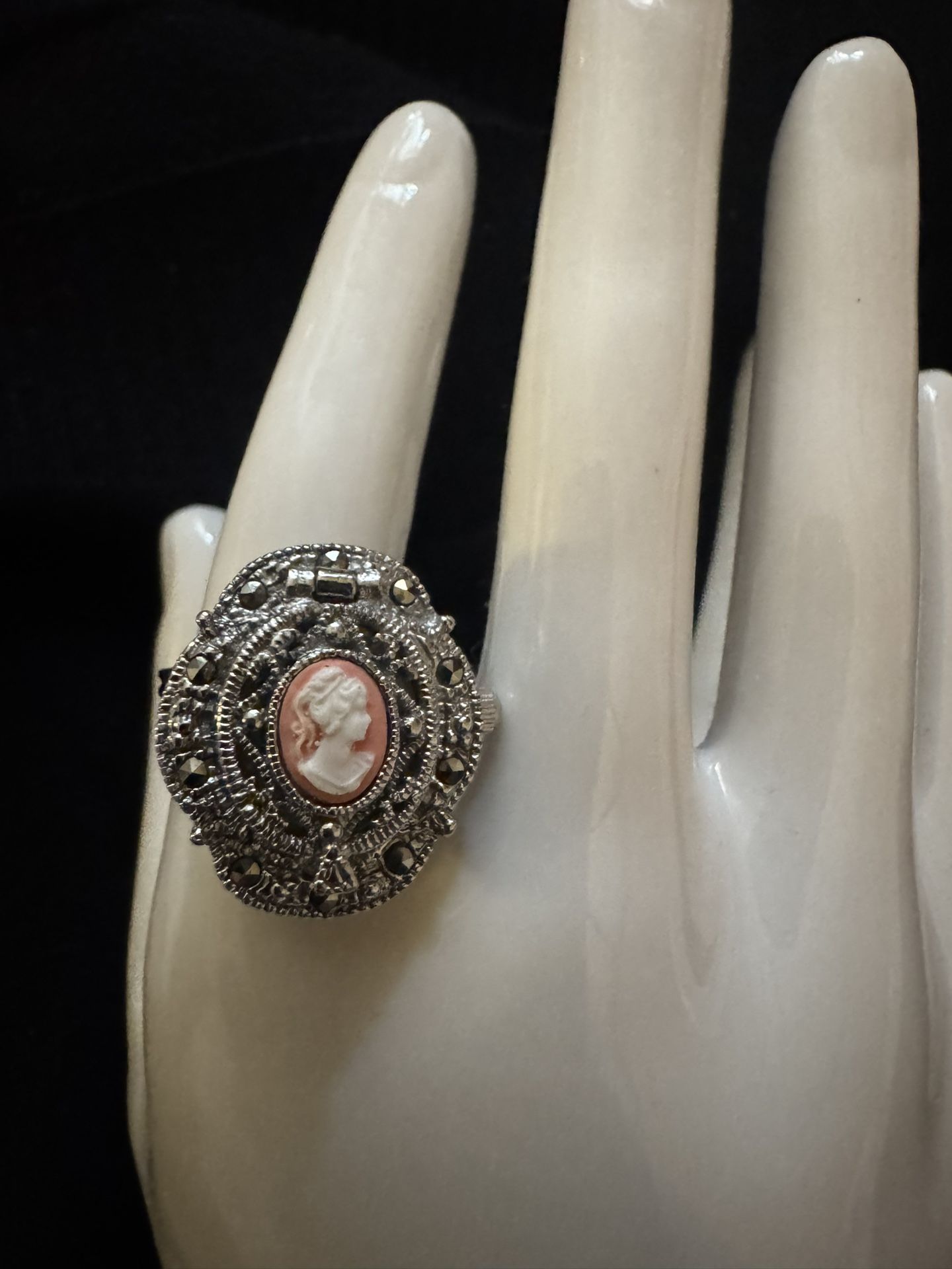 Cameo Ring Watch Locket