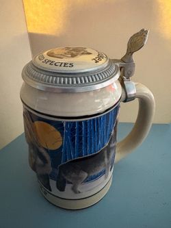 Vintage Anheuser-Busch Stein Endangered Animals Gray Wolf