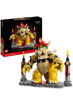 LEGO 71411 Super Mario The Powerful Bowser, Adult Building Model Kit, Collectible 3D Jointed Figure with Battle Base, Gadget Gift Ideas for Men and Wo