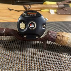 Abu Garcia Ambassadeur Five with Garcia Conolon 79” Cork Grip Rod Bundle