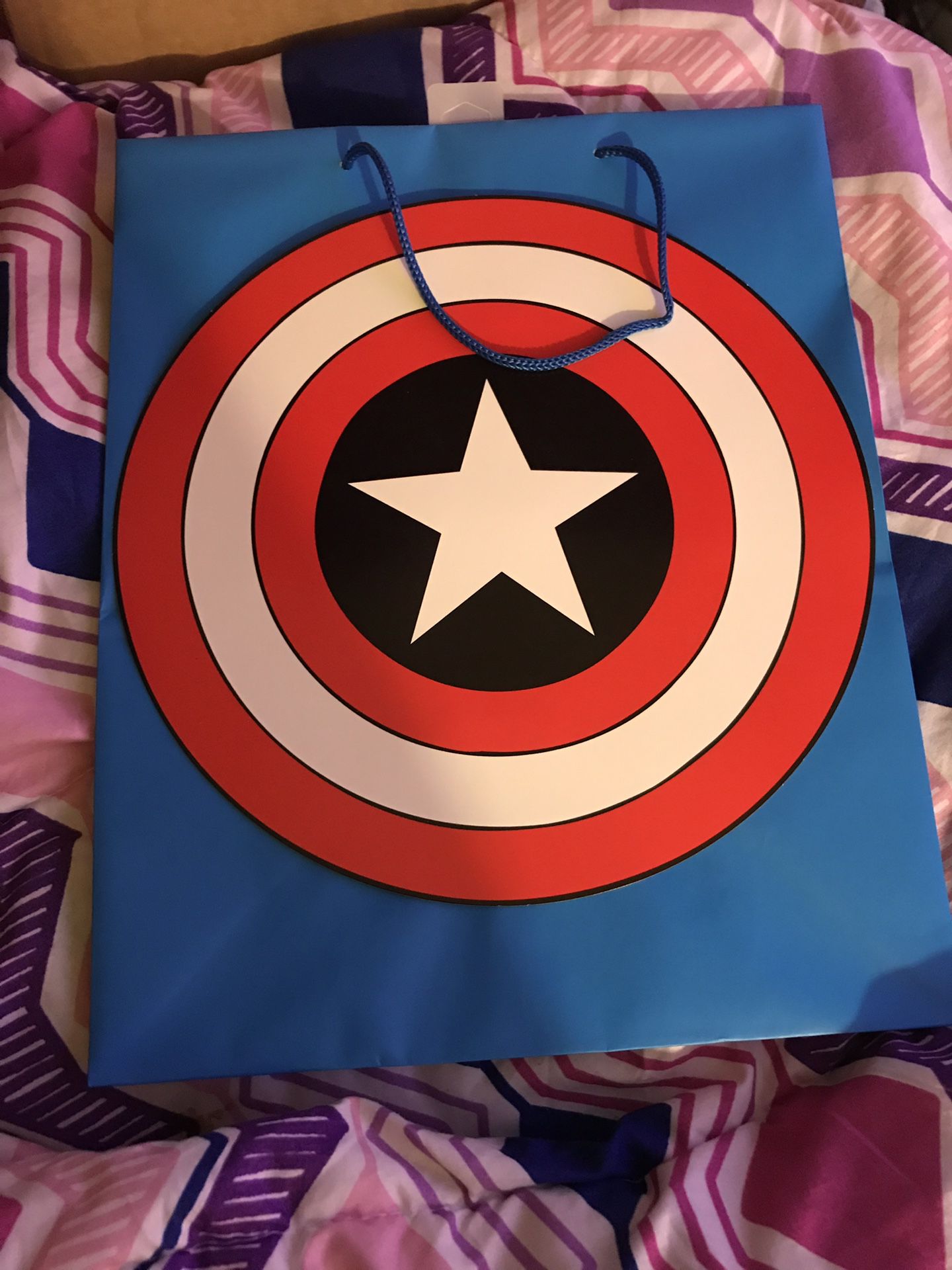Brand new large captain America gift bag