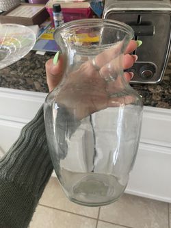 Clear vase