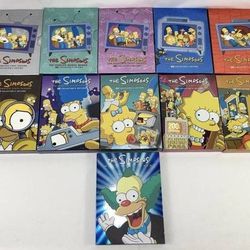 The Simpsons DVDs Seasons 1-10 excellent condition for sale!

